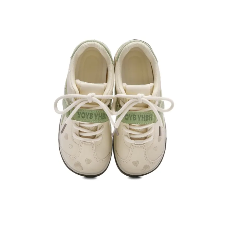 The New Age Family Low Top Skateboard Shoes Women's Yellow Green-2
