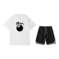 2 Pack (White Top+Black Shorts)