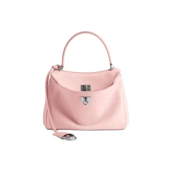 Balenciaga Rodeo Cow Leather Handbag Mini Unisex Pink