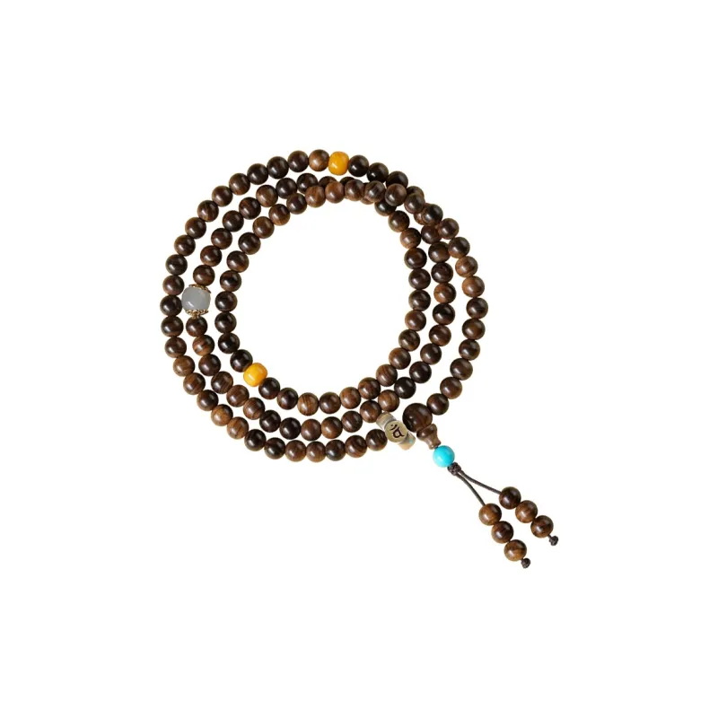 FANGYUANXIAOFU Old Mountain Sandalwood Bracelets Unisex-9