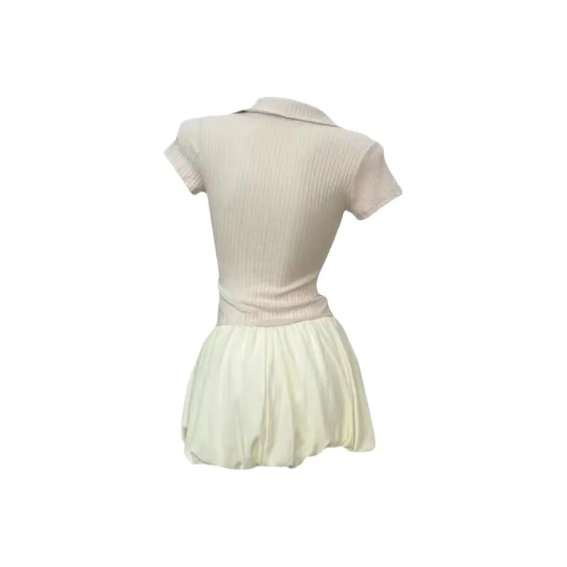 Mu Xiao Xin Short Sleeved Dress Women's-3