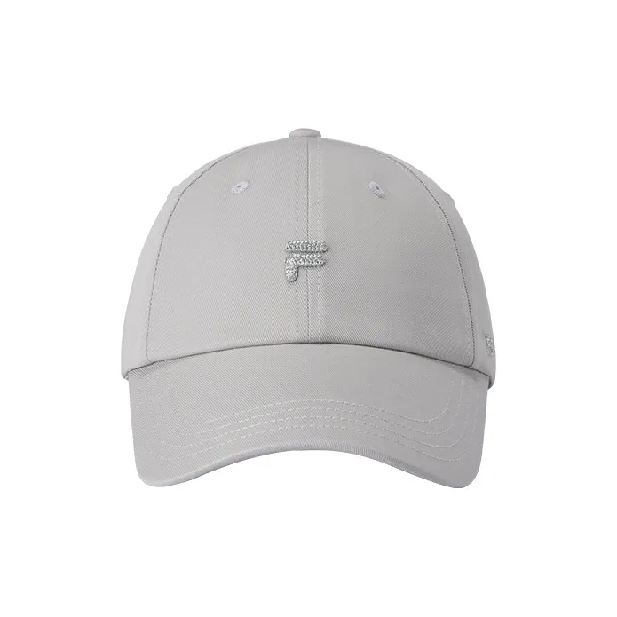 FILA FUSION Cotton Baseball Caps Unisex Blue Mist Gray-1