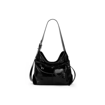 MCMIKO Polyurethane With Synthetic Leather Shoulder Bag Women's Tranquil Black