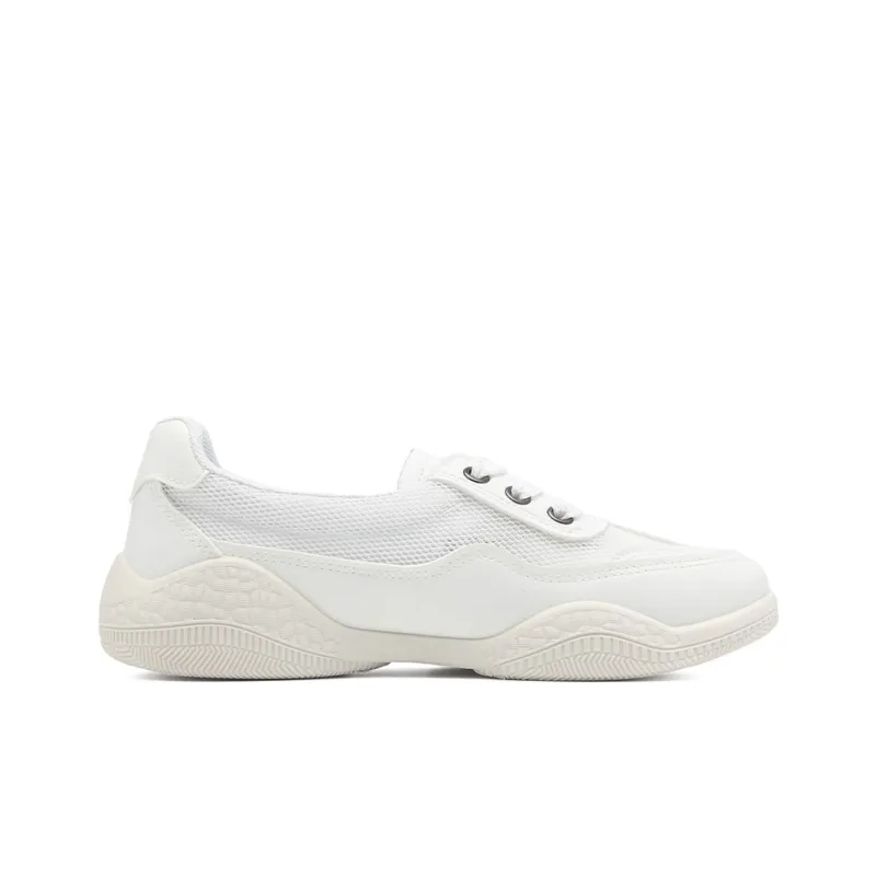 RENBEN Breathable And Lightweight Low Top Casual Shoes Women's White-1