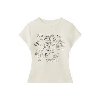 Gentle Welcome Set in Sleeve T Shirt Women's