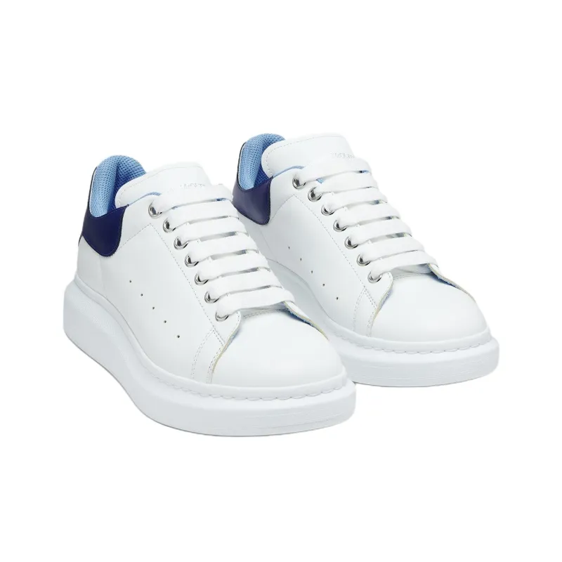 Alexander McQueen Low Top Casual Shoes Men's White Blue-2