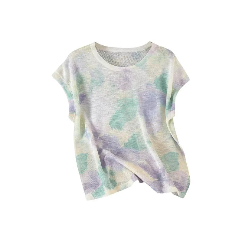 TOUCH Knitwear Women's Green Purple Multicolor-0