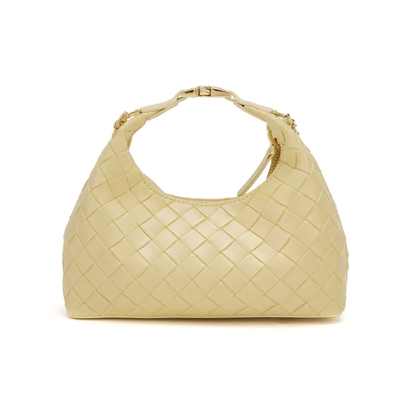 ELLE Synthetic Leather Shoulder Bag, Crossbody Bag, Handbag Women's Black/White/Light Yellow/Pink-12