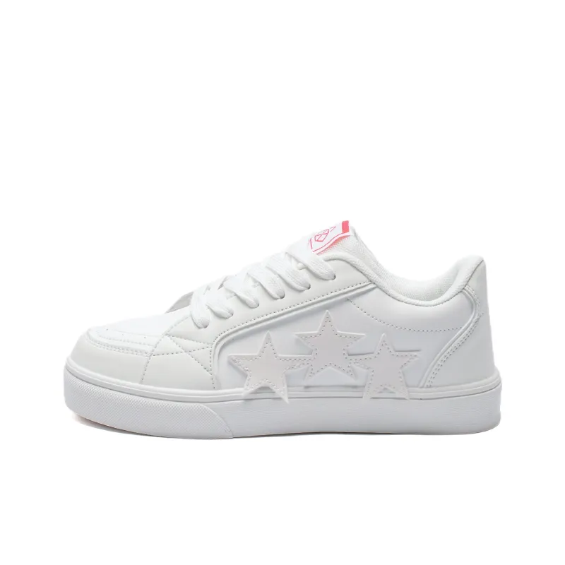 T628 Stars Puffy Shoes Slip Resistant, Abrasion Resistant, Lightweight Low Top Skateboard Shoes Unisex-131