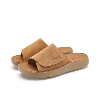 FOXER Slide Slippers Women's Camel