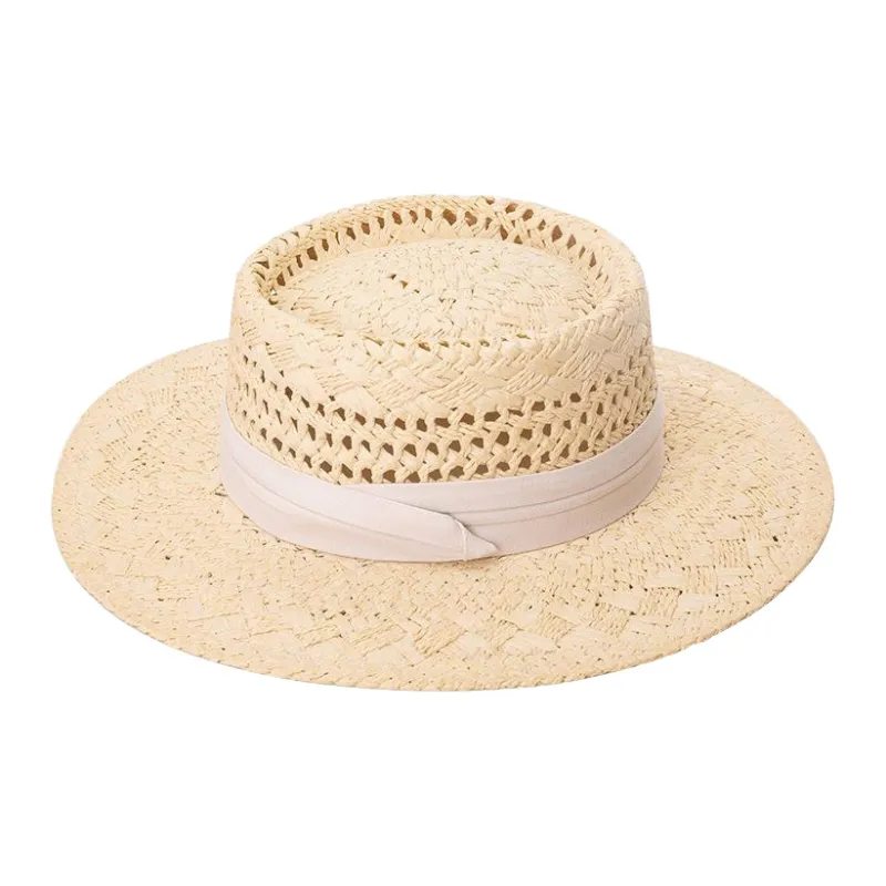 ZANC Straw Woven Top Hats Unisex-0
