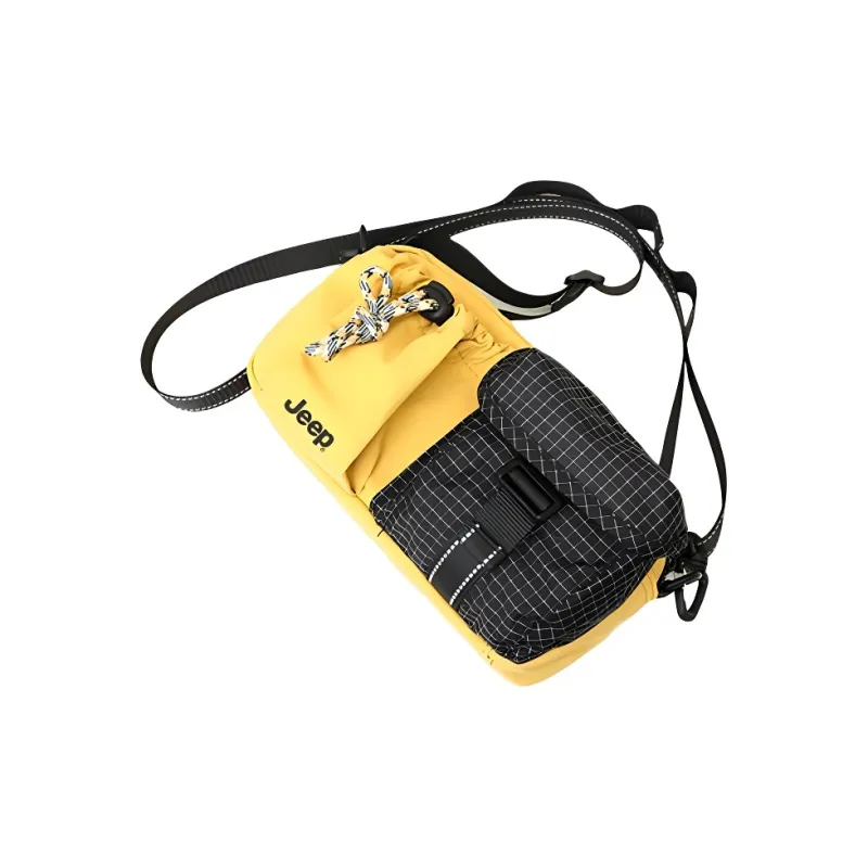 Jeep Nylon Shoulder Bag Regular Unisex Yellow/Black-1