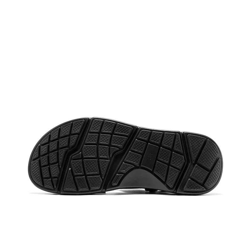 Dance With Wolves Beach Sandals Men's Black-4