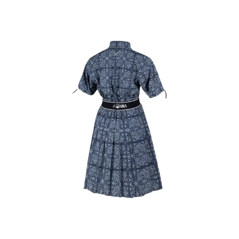 HONMA Short Sleeved Dress Women's Dark Blue-1