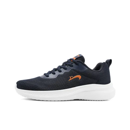 K bird Breathable Lightweight Rebound Low Top Training Racing Running Shoes Men's Black Blue