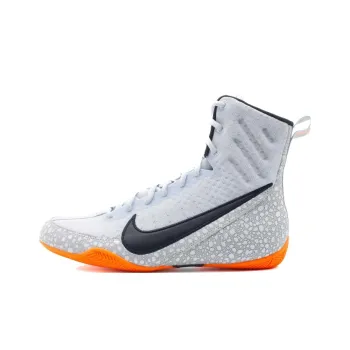 Nike Anti Slip Wear Resistant High Top Training Shoes Men's Gray
