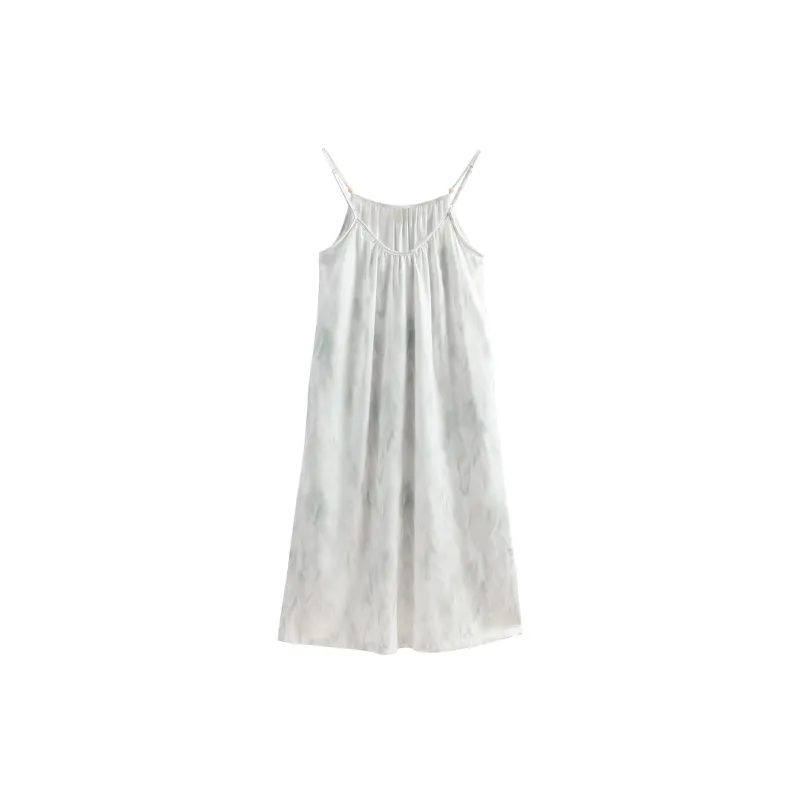 XUANZHITING Nightgown Women's Light Green-0