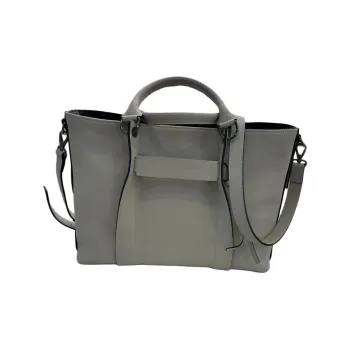 LONGCHAMP 3D Calfskin Shoulder Bag, Crossbody Bag, Handbag Tubas Women's Clay Gray