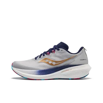 Saucony Triumph 21 Anti Slip Wear Resistant Low Top Casual Running Shoes Unisex Gray Color