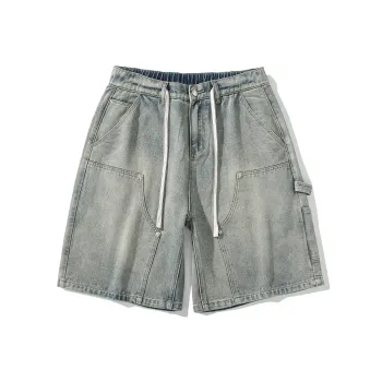 PISYPOX Denim Shorts Unisex Nostalgic Blue
