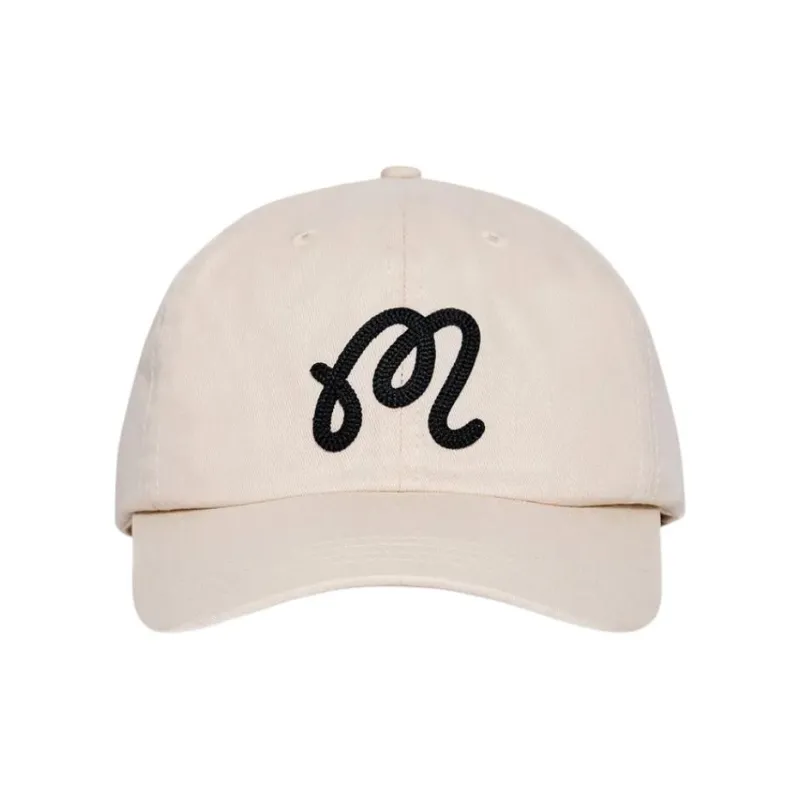 Malbon Golf Cotton Baseball Caps Unisex Beige-0