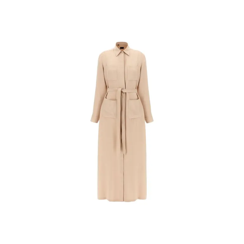 BRIONI Long Sleeved Dress Women's Beige-0