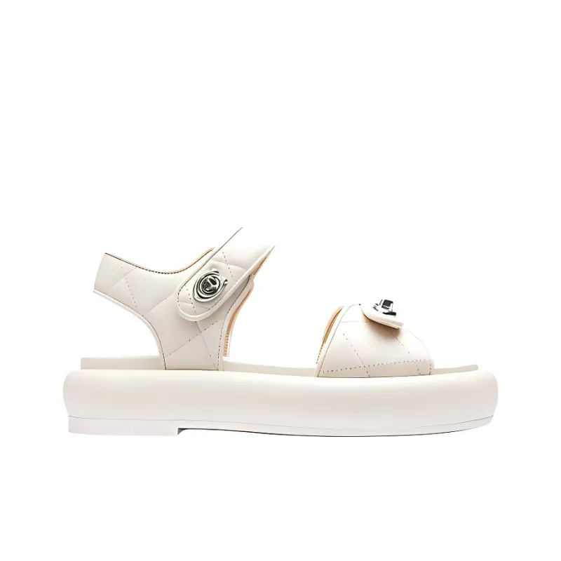 COACH Peyton Beach Sandals Women's White-1