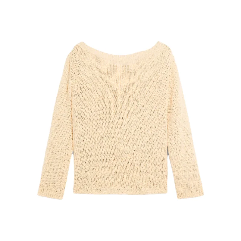 Massimo Dutti Knitwear Women's Beige Yellow-1