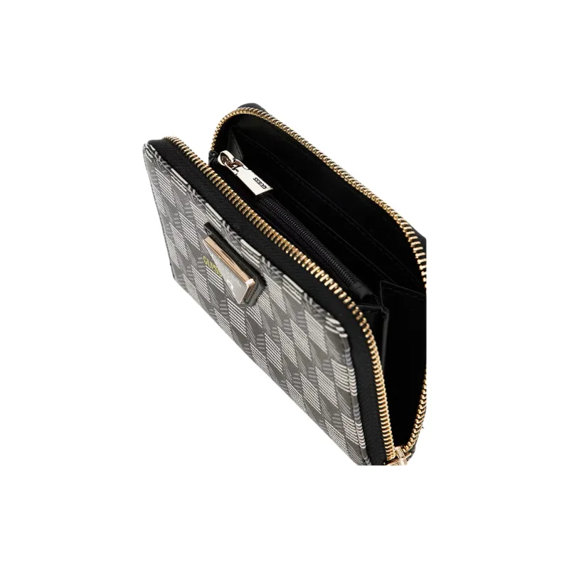 GUESS PU Polyurethane Wallet Mini Unisex Black-3