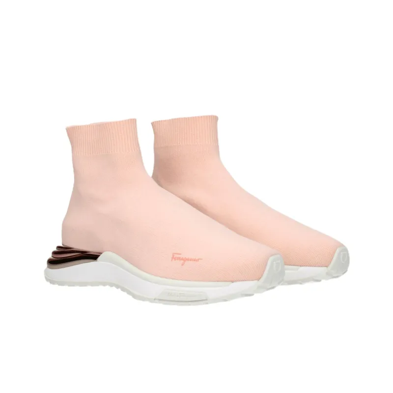 FERRAGAMO High Top Casual Shoes Women's Pink-2