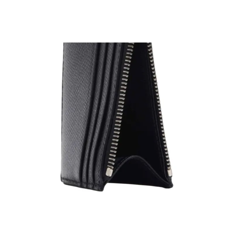 Valentino VLogo Signature Calfskin Wallet Men's Black-4