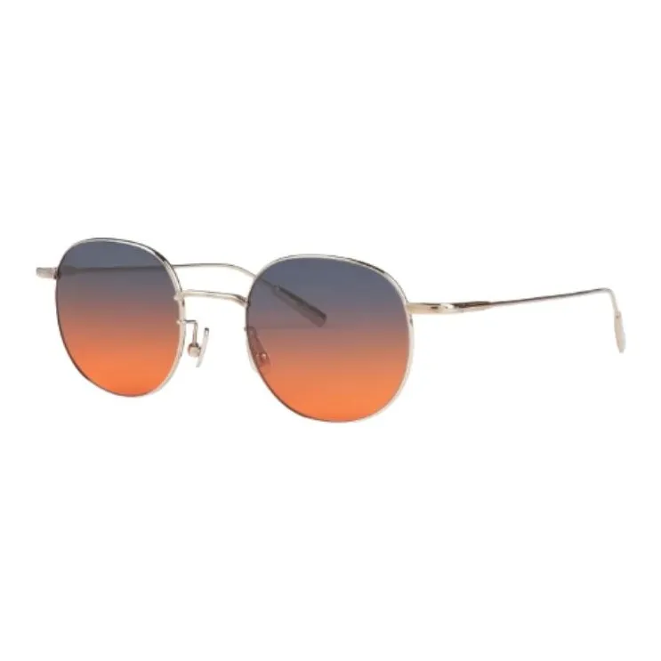 AMBUSH Metal Round Sunglasses Women's Gold-0