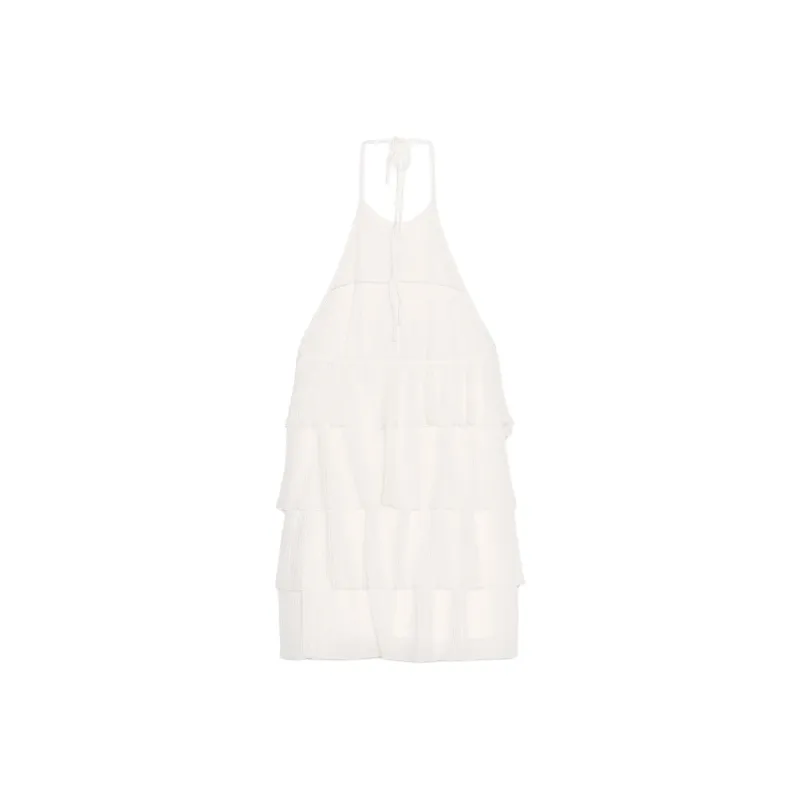 ZARA Slip Dresses Women's White-1