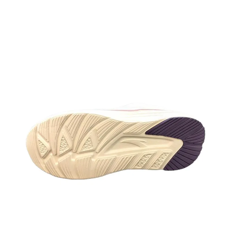Anta Cushioning And Breathable Low Top Casual Running Shoes Women's Papyrus White-3