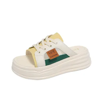 Puppytown Rubber Sole Slip Resistant Abrasion Resistant Slide Slippers Women's