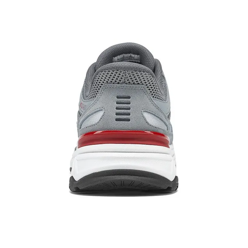 Skechers SPORT MENS Coverage Low Top Chunky Sneakers Men's Gray Red-4