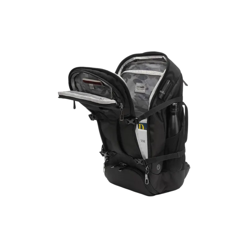 PACSAFE Recycled Polyester Backpack Unisex Black-2