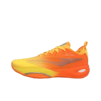 Erke Abrasion Resistant Breathable Low Top Basketball Shoes Men's Neon Honey Orange