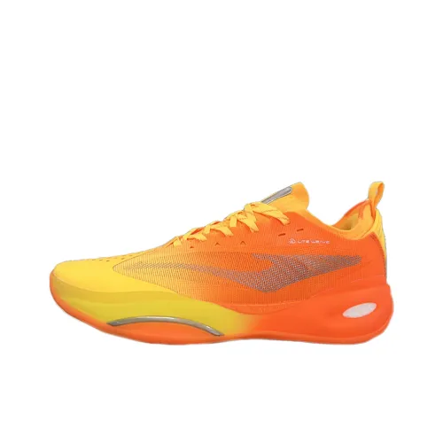 Erke Abrasion Resistant Breathable Low Top Basketball Shoes Men's Neon Honey Orange