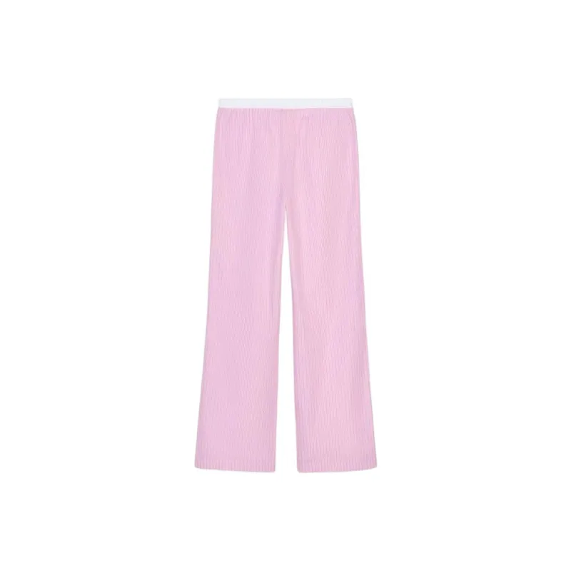 ZARA Casual Pants Women's Pink/White-1