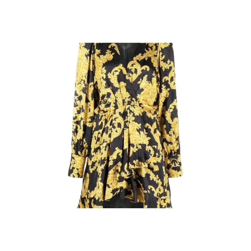 PINKO Long Sleeved Dress Women's Black-4