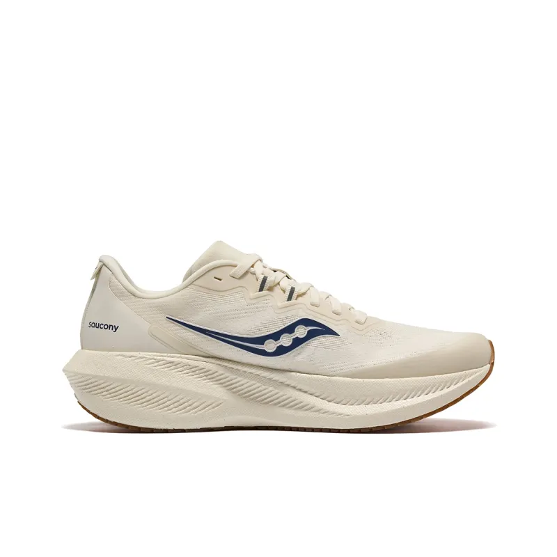 Saucony Triumph 21 Anti Slip Wear Resistant Low Top Casual Running Shoes Unisex Beige-1