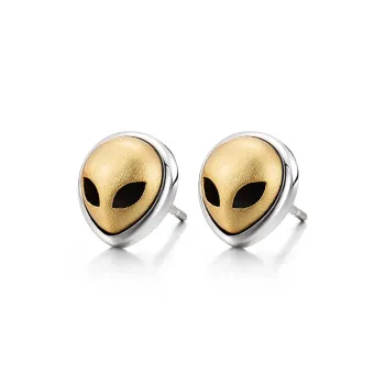 IDEAGEMER 925 Sterling Silver Stud Earrings Men's