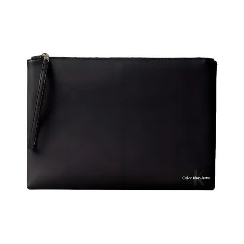 CALVIN KLEIN Polyurethane Clutch Men's Black