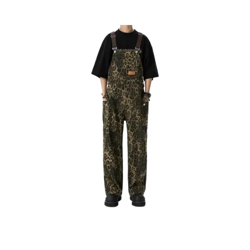 ZONEiD Overalls Unisex Leopard Print