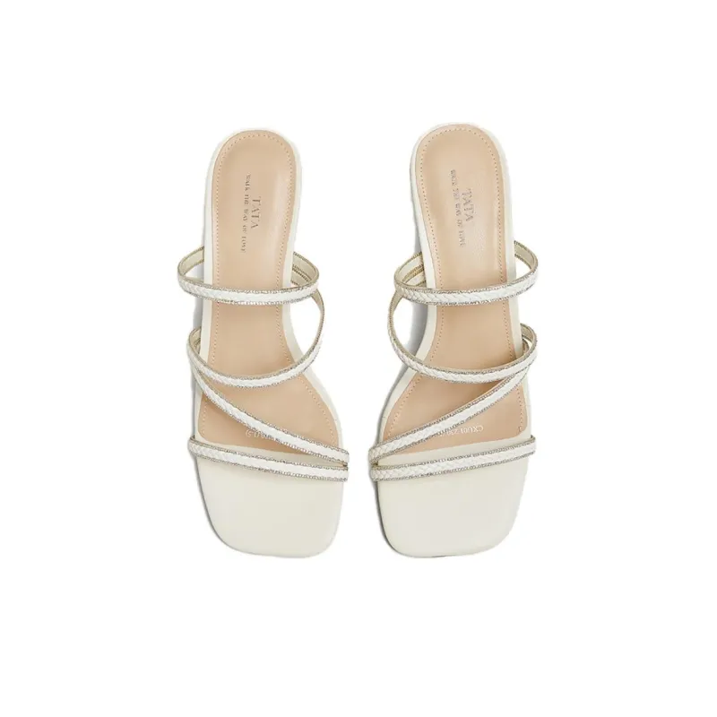 TATA Crystal Slide Slippers Women's-3