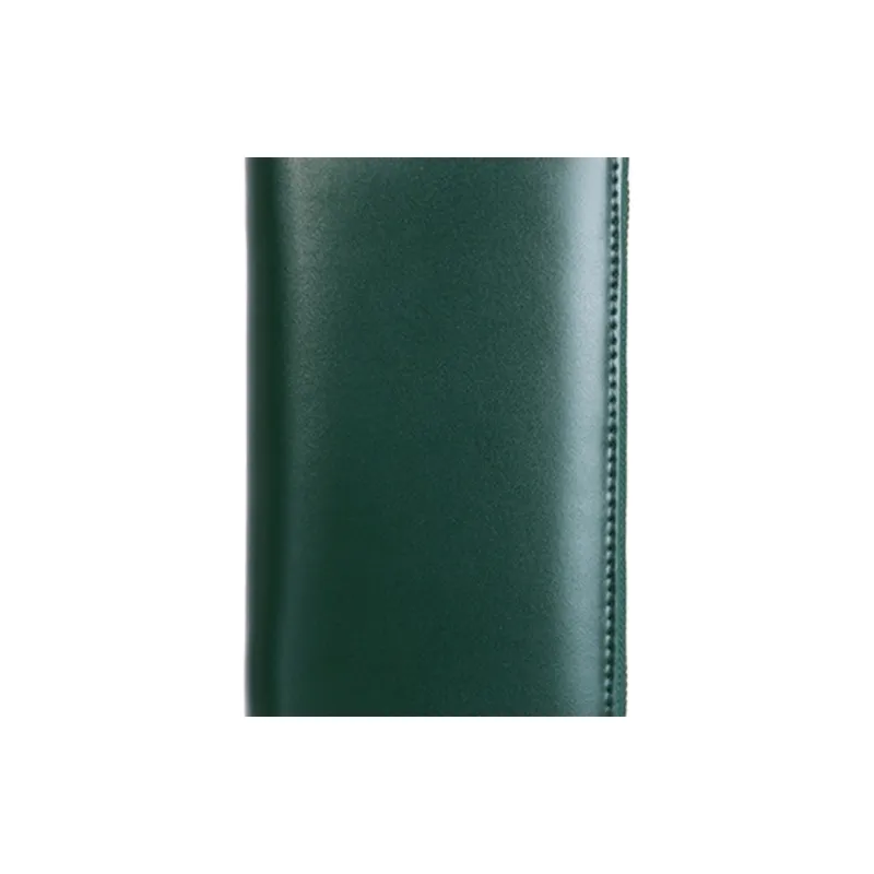 Mulinsen Polyester With Cow Leather Wallet Unisex Black/Green-3