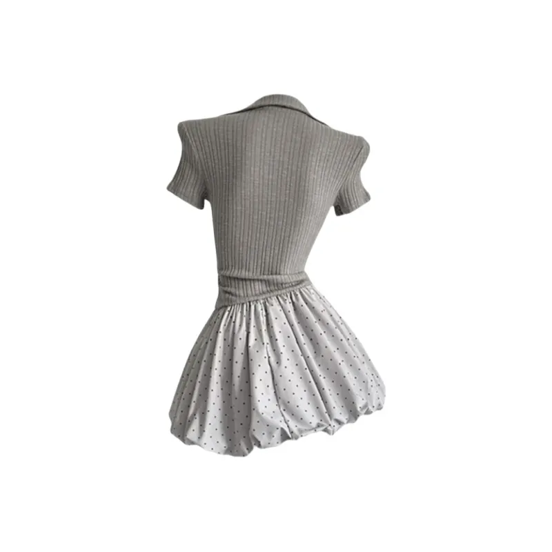 GUOZHEN Short Sleeved Dress Women's-1