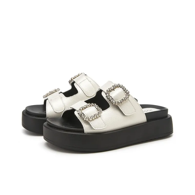 JOSINY PVC Polyvinyl Chloride Slide Slippers Women's-2