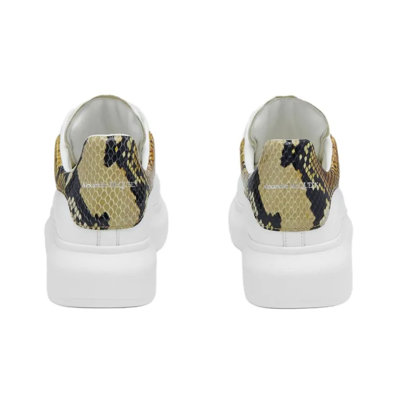 Alexander McQueen Oversized Sneaker Low Top Casual Shoes Women's White-3